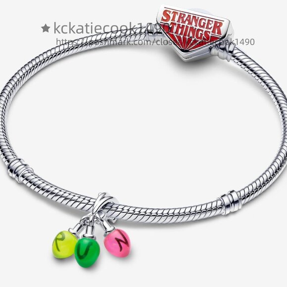 Pandora Stranger Things Glow-in-the-dark Run Dangle Charm - Picture 3 of 6